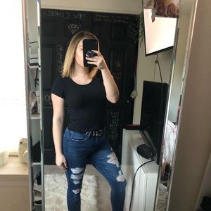 Abercrombie Ruffled Short Sleeve Shirt